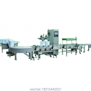 2 – Head In-line Automatic Net Weight Filling & Crimp Closing Machine for Gallon to Pail Containers with POP Fill Cart