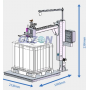 Semi Auto Explosion-Proof Gravity Glue 1000L IBC/Pallet Drum Filling Machine